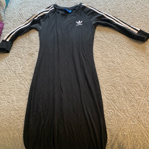 adidas bodycon midi dress